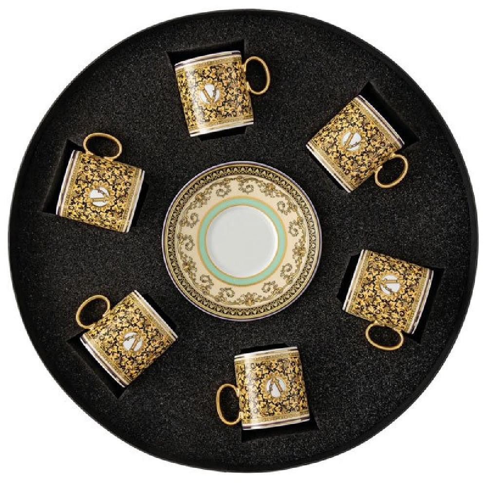 Versace Tasse by Rosenthal Espressotassen mit Untertassen Barocco Mosaic (12-teilig)