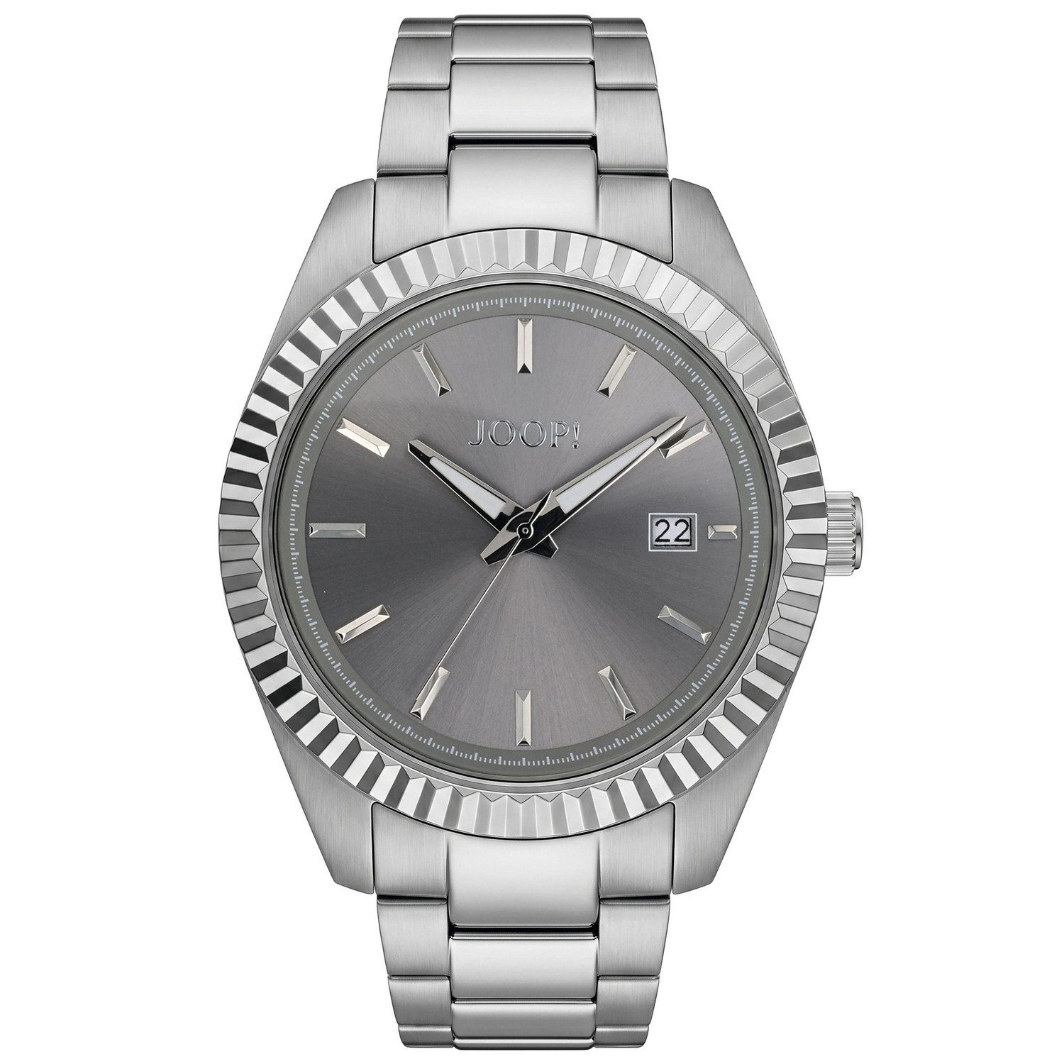 JOOP! Quarzuhr 2101499, Armbanduhr, Herrenuhr, Edelstahlarmband, analog, Tag