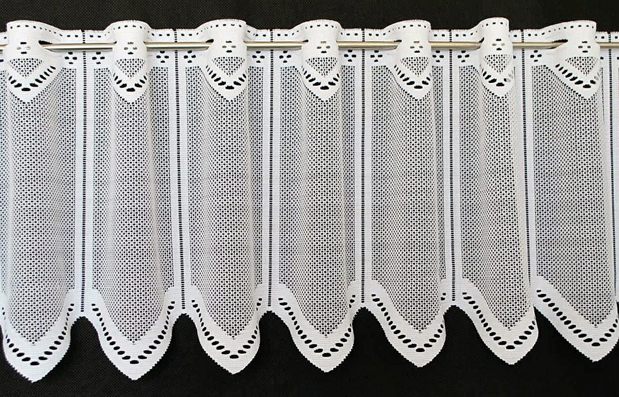 Gardinen Kranzusch Scheibengardine neutral (1 St), Stangendurchzug, transparent, Stablöcher,transparent