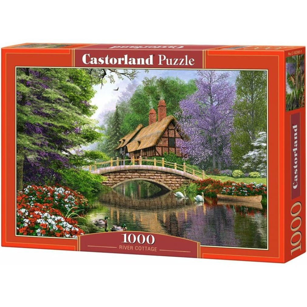 Castorland Puzzle Puzzle Haus am Fluss 1000 Teile, Puzzleteile