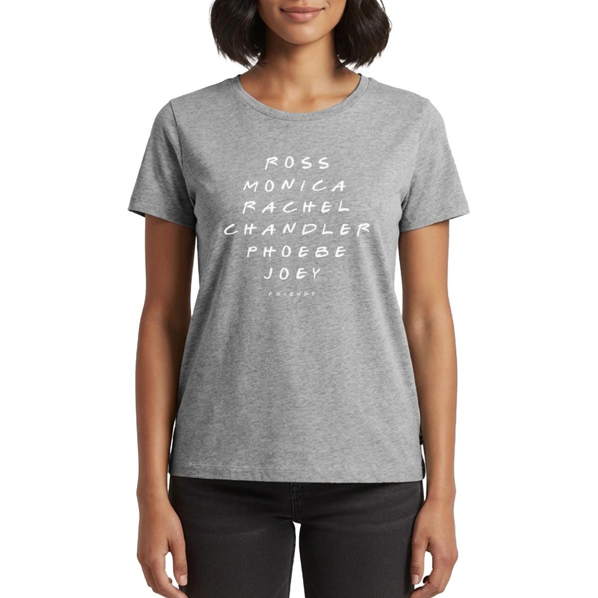 Spreadshirt T-Shirt Friends Ross Monica Rachel Chandler Phoebe Joey Frauen Premium T-Shirt (1-tlg)