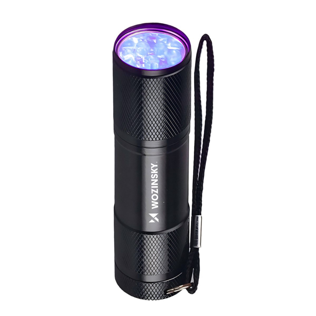 Wozinsky Taschenlampe WLD-9L, 9 UV-LEDs, kompaktes Aluminiumgehäuse und IP65-Schutz
