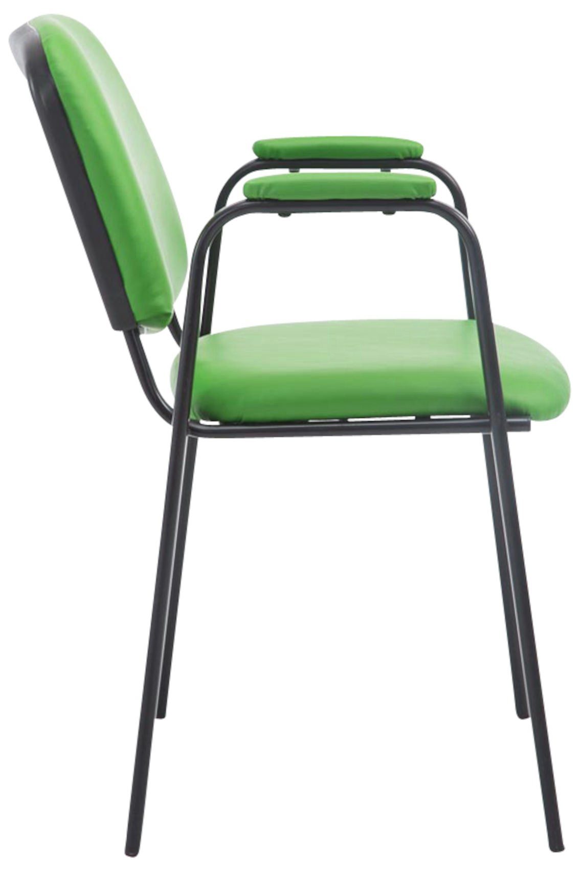 grün CLP (4er Armlehnen Kunstleder Besucherstuhl mit Ken Set), PRO
