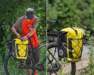 ROCKBROS Fahrradtasche, Hinterradtasche 100% wasserdichte (Fahrrad Transporttaschen Taschen
