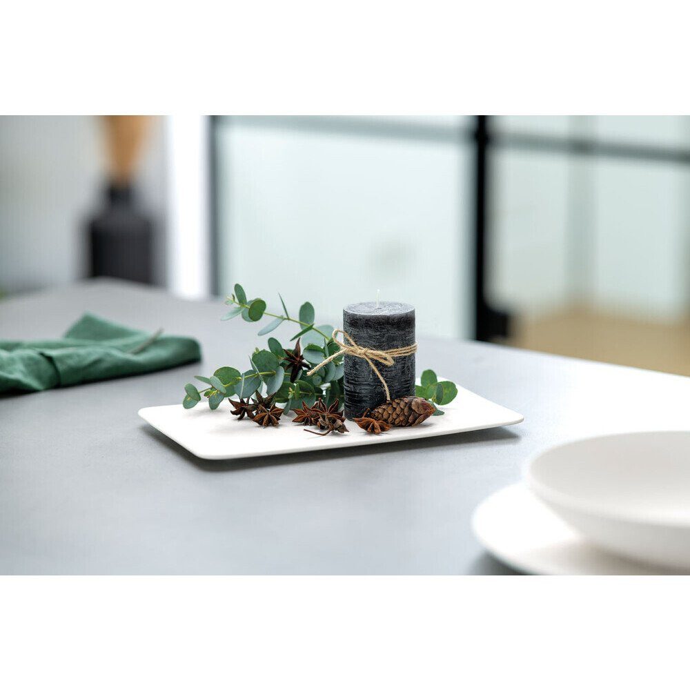 Villeroy & Boch Servierteller Servierteller 28x17 cm Manufacture Rock blanc, Premium Porcelain, (1-tlg), Servierteller, 28,00cm, Premium Porcelain – Bild 3 von 4
