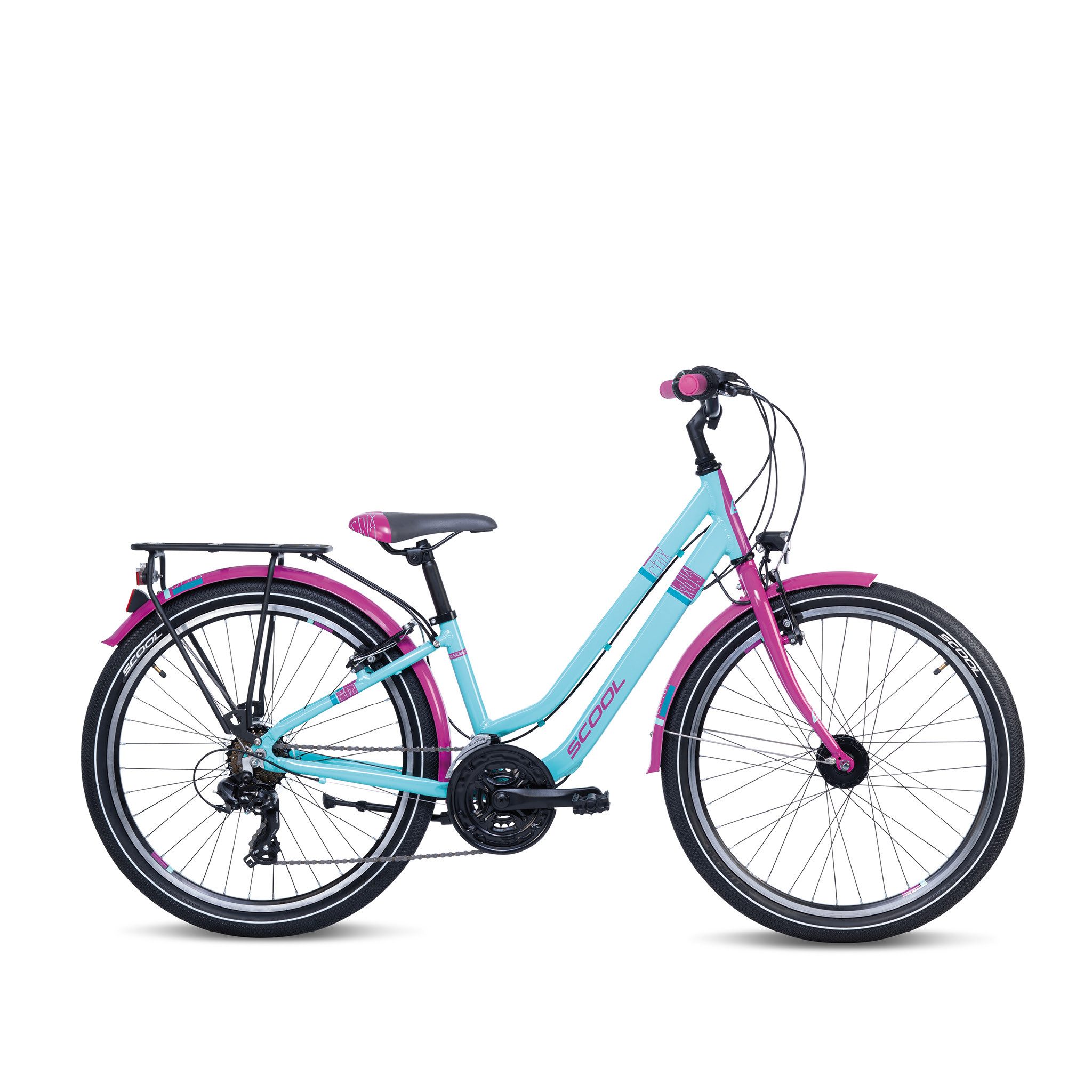 S’COOL Jugendfahrrad chiX twin 24 Zoll, Kinderfahrrad, Jugendfahrrad, 24 Zoll, 21 Gang