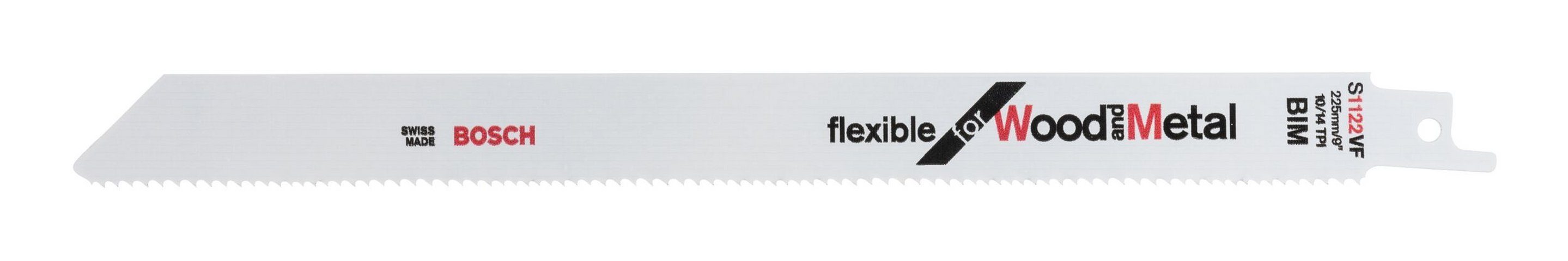 BOSCH Säbelsägeblatt (5 VF for Wood 1122 Metal - S 5er-Pack Stück), Flexible and
