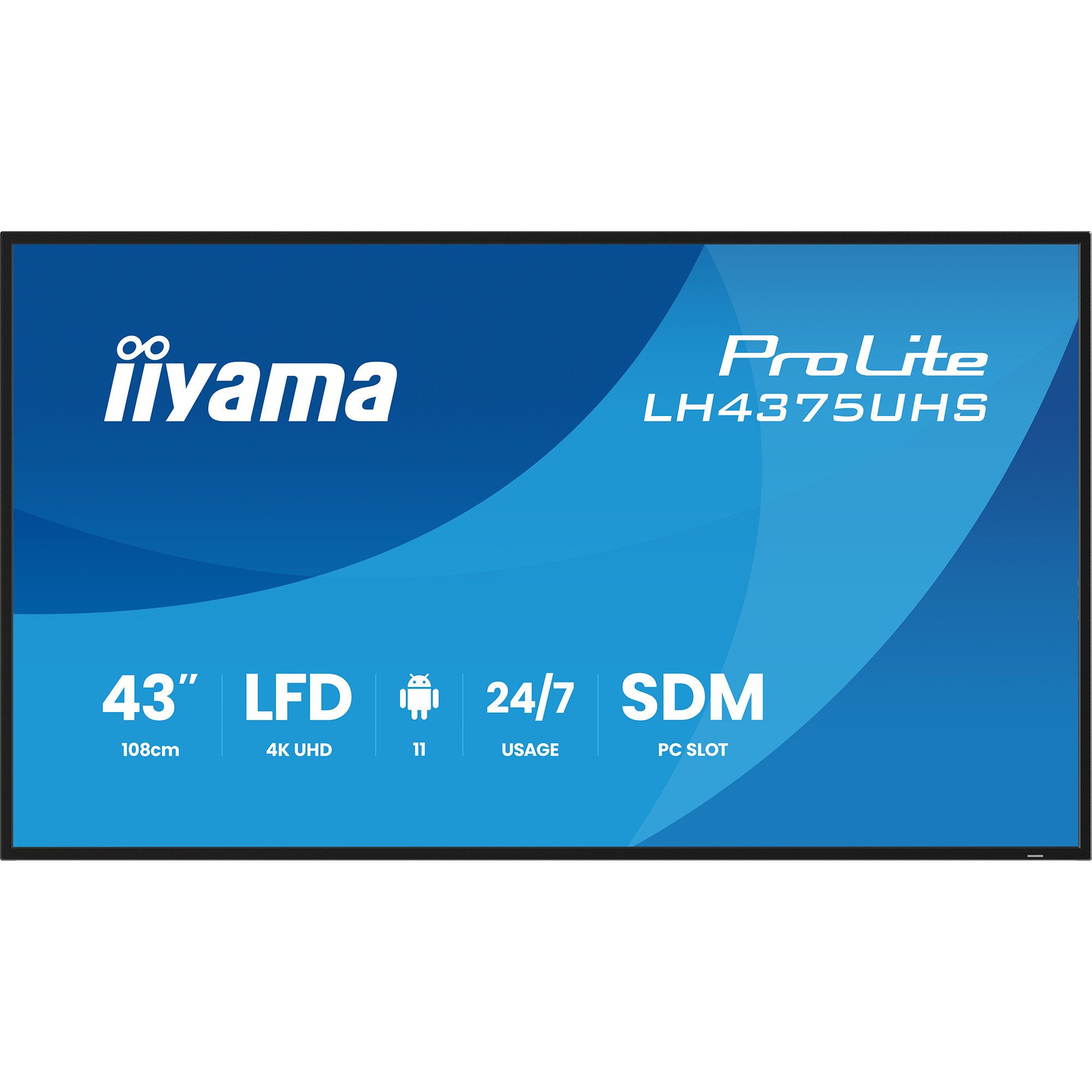 Iiyama iiyama ProLite LH4375UHS-B2AG, Public Display, TFT-Monitor (3840 x 2160 px)