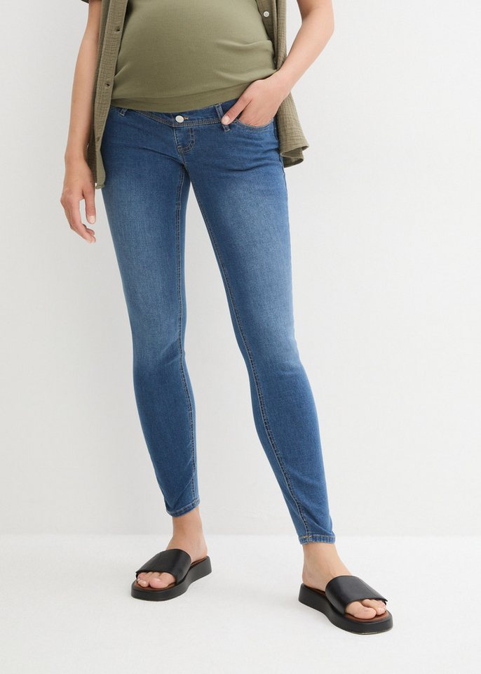 bonprix Umstandsjeans Skinny Fit, mit schmalen Beinen, mit Stretchanteil