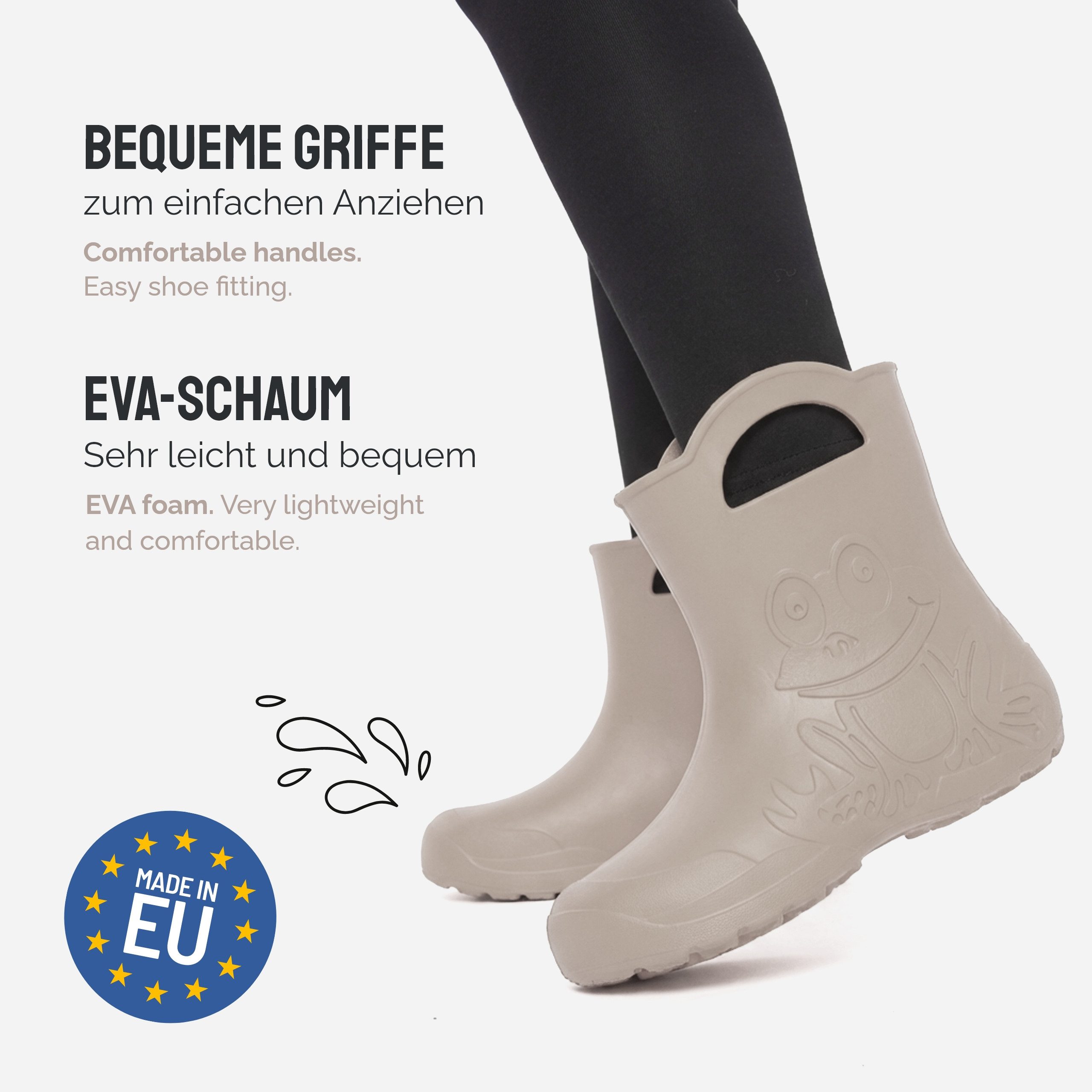Ladeheid EVA Regenschuhe für Frauen LA-CA-09 Gummistiefel