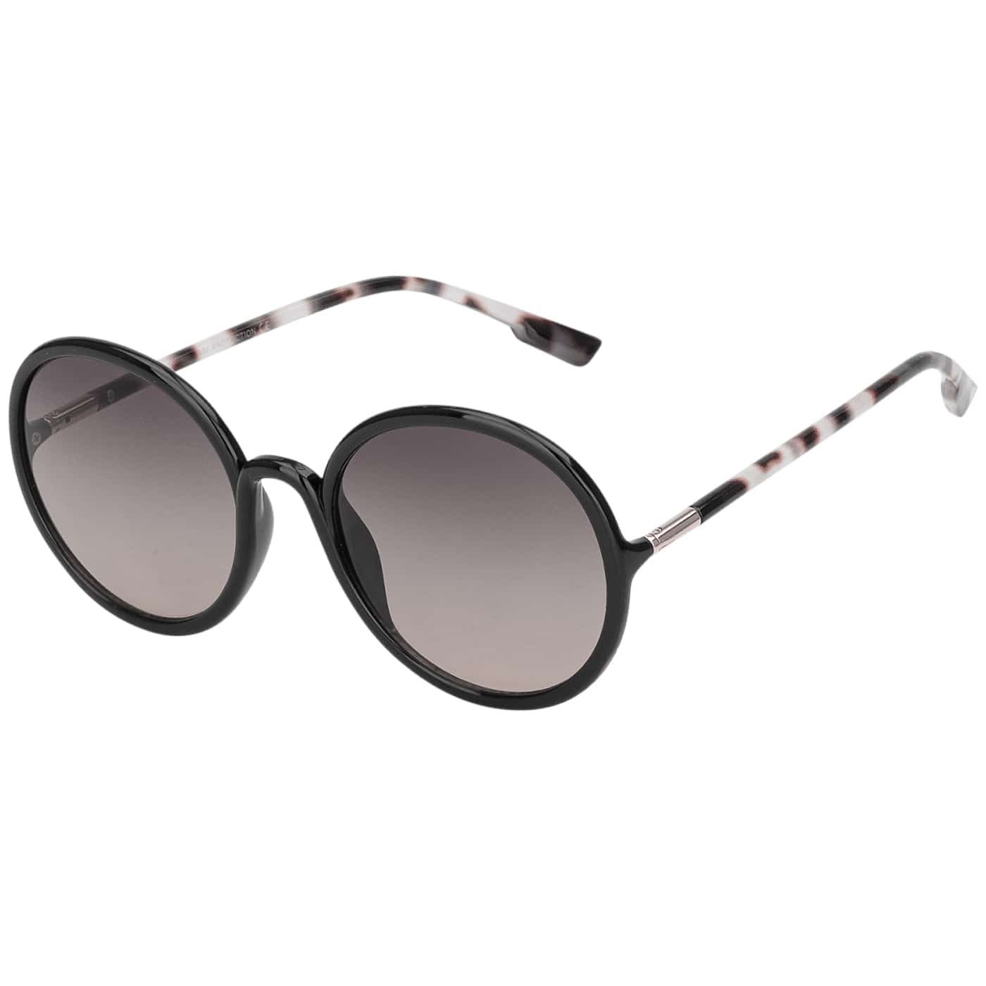 BEZLIT Eyewear Sonnenbrille Rundglas Designer Damen Sonnenbrille (1-St) mit violette, blau und schwarzen Linsen