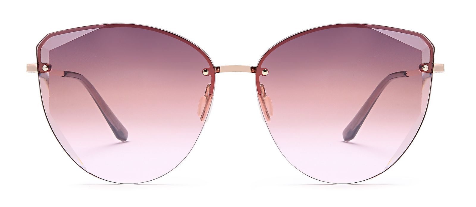 styleBREAKER Sonnenbrille Cateye Sonnenbrille Diamant Schliff Rahmenlos (1- günstig online kaufen