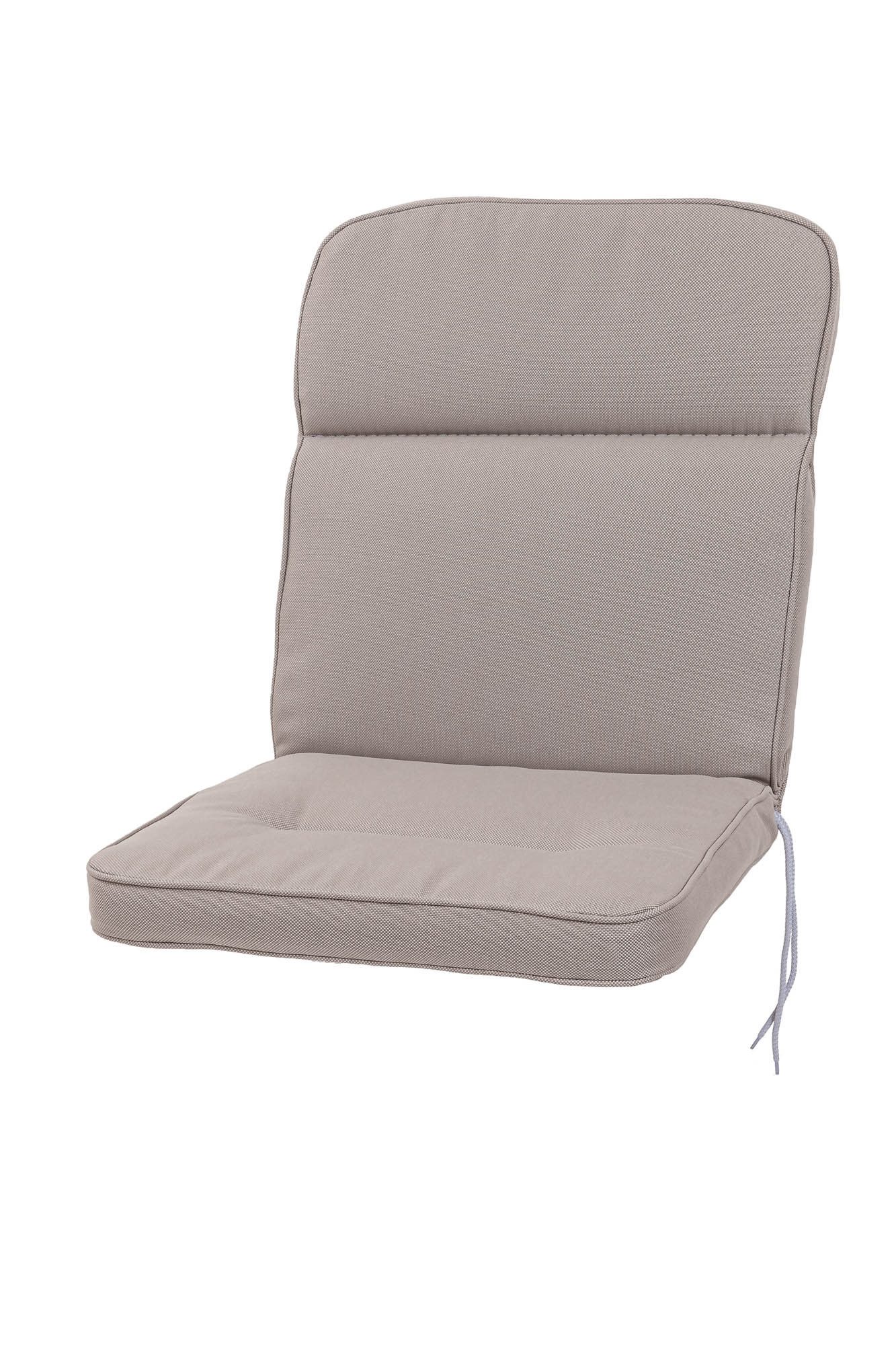 KETTtex Sesselauflage Niederlehner Alicante 2314 hellgrau 100x50x7 cm wasserabweisend