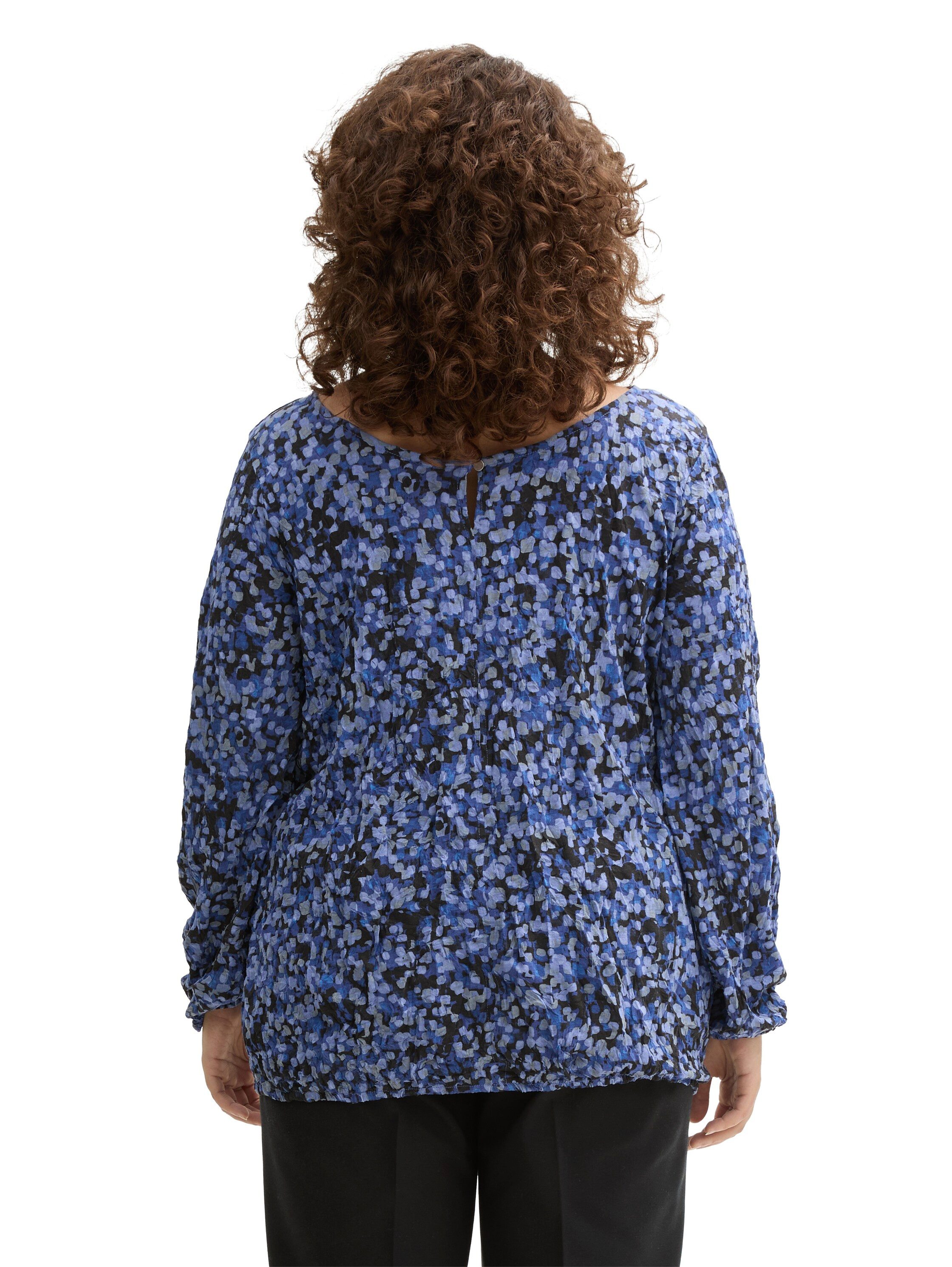 TOM TAILOR PLUS Langarmshirt mit All-Over Print günstig online kaufen