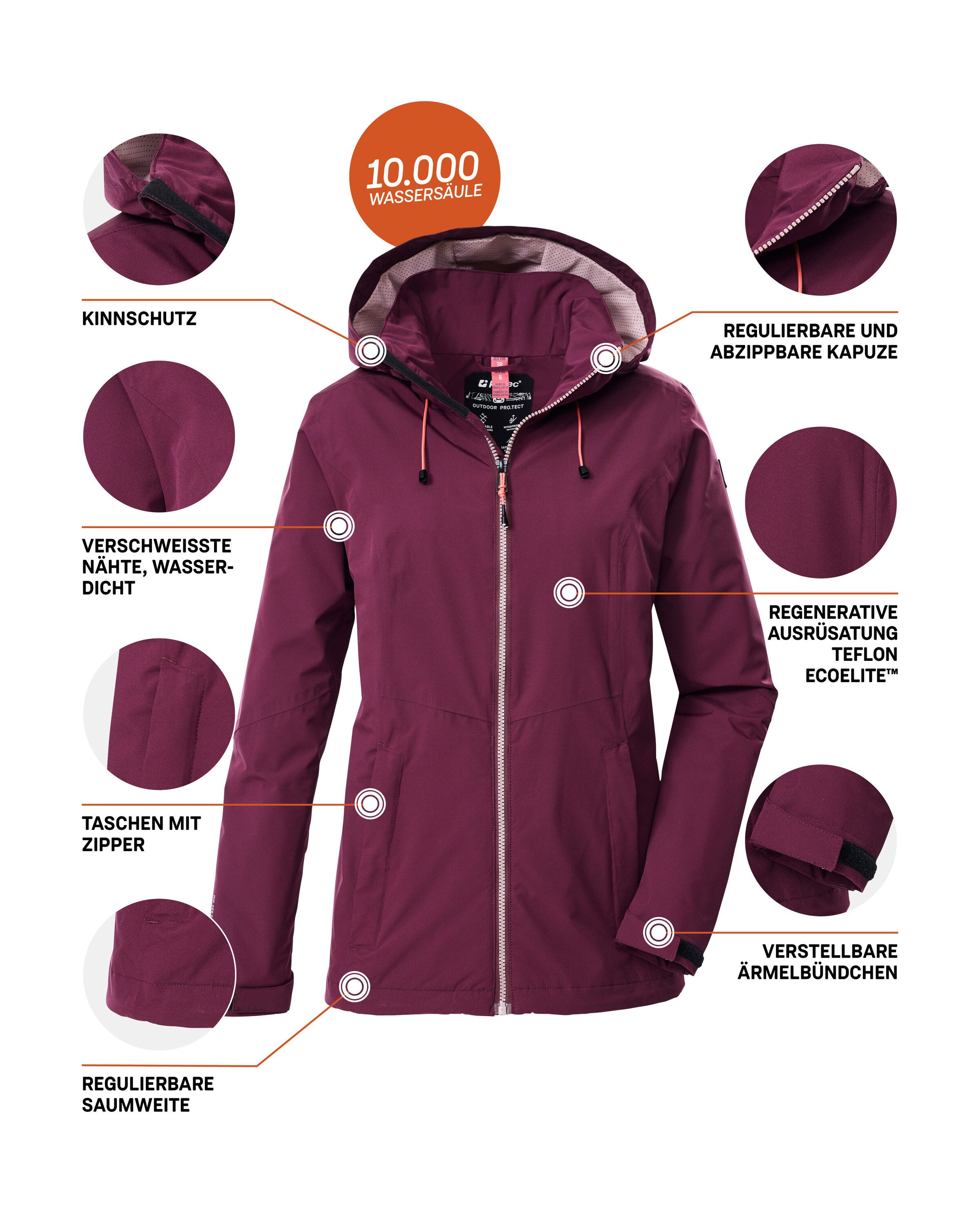 Outdoorjacke Damen Regenjacke OOKS 1