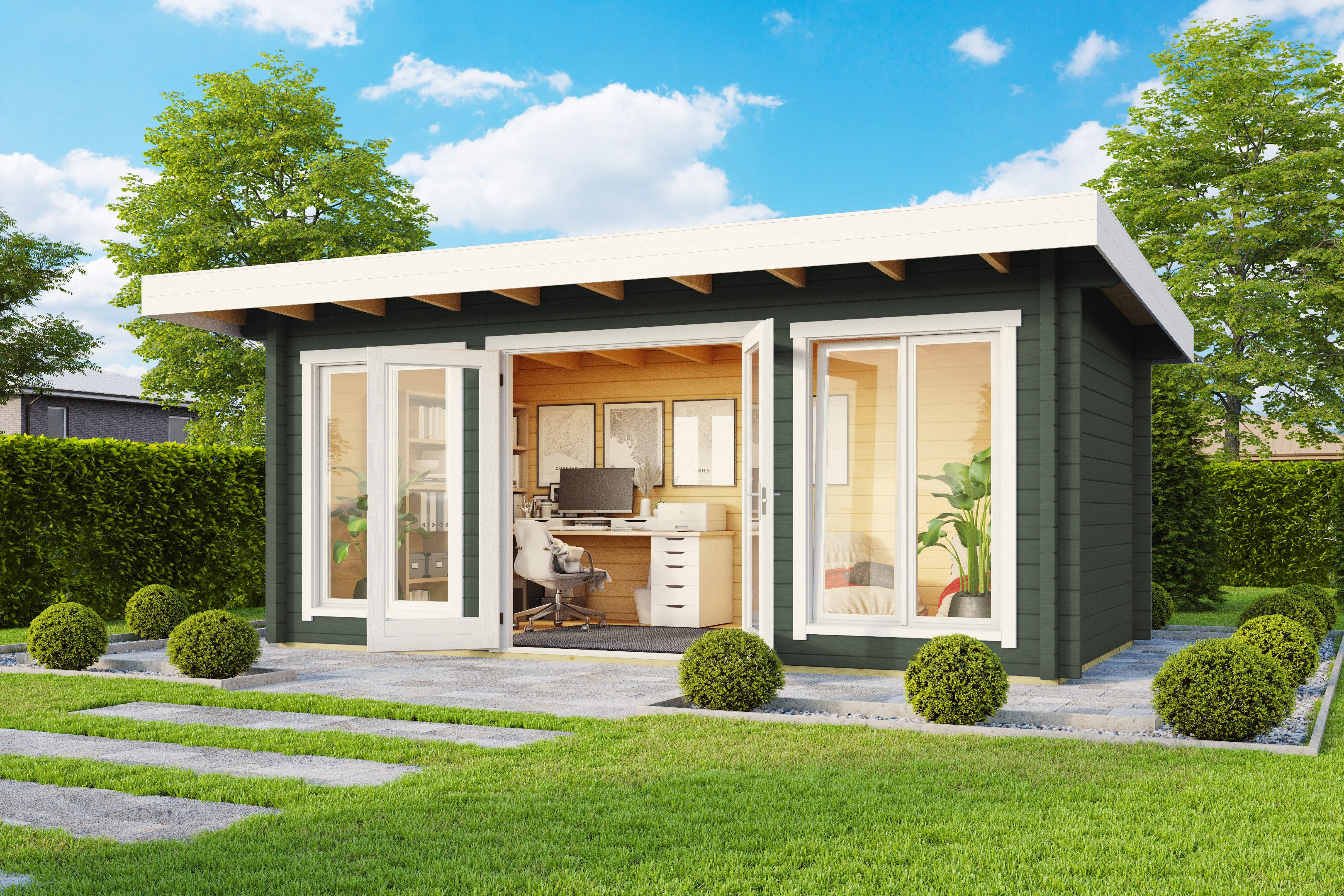 Nordic Holz Gartenhaus DORSET 73, BxT: 540x360 cm
