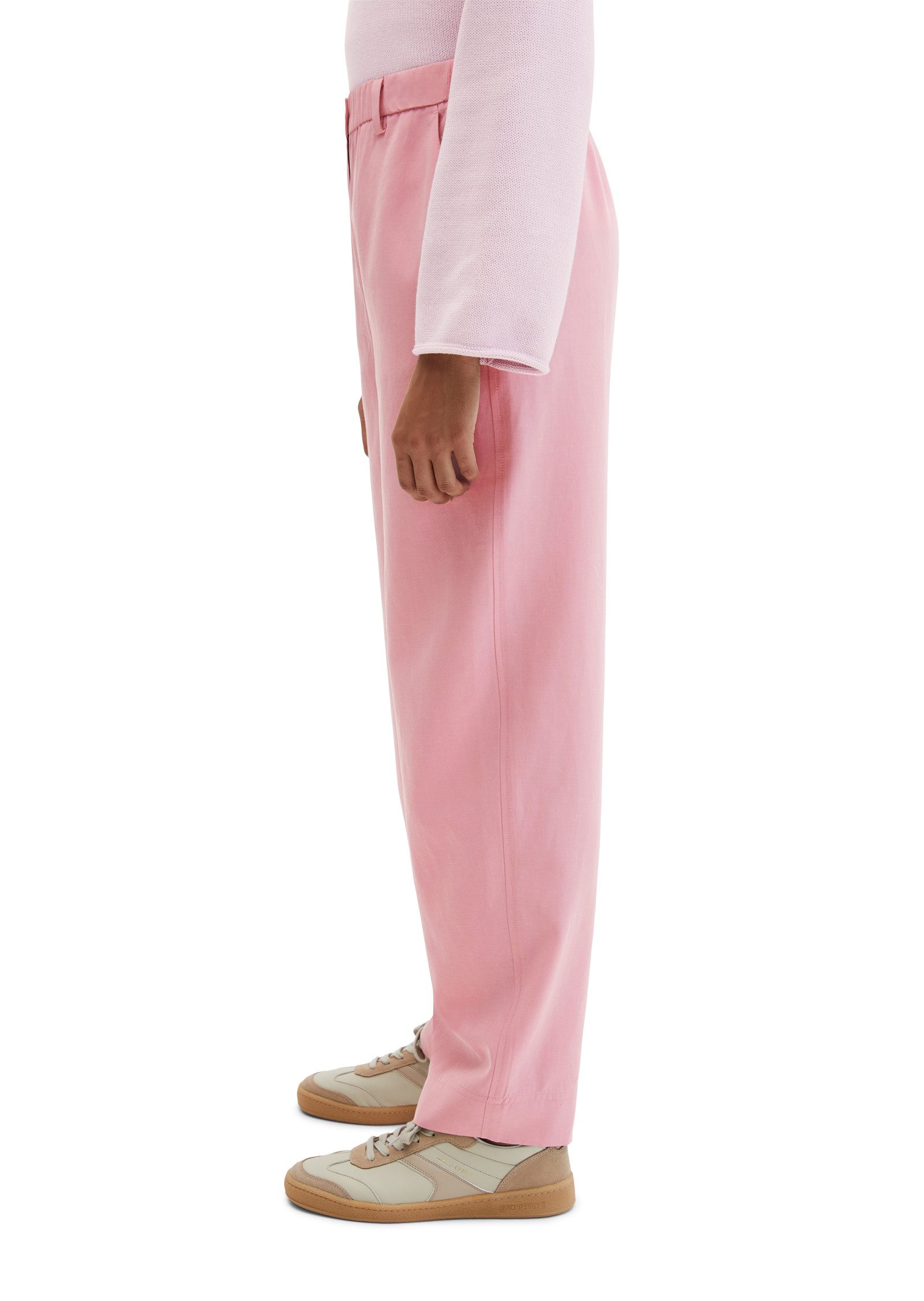 Marc O'Polo Dehnbund-Hose Model Minu barrel aus Lyocell-Leinen-Mix günstig online kaufen