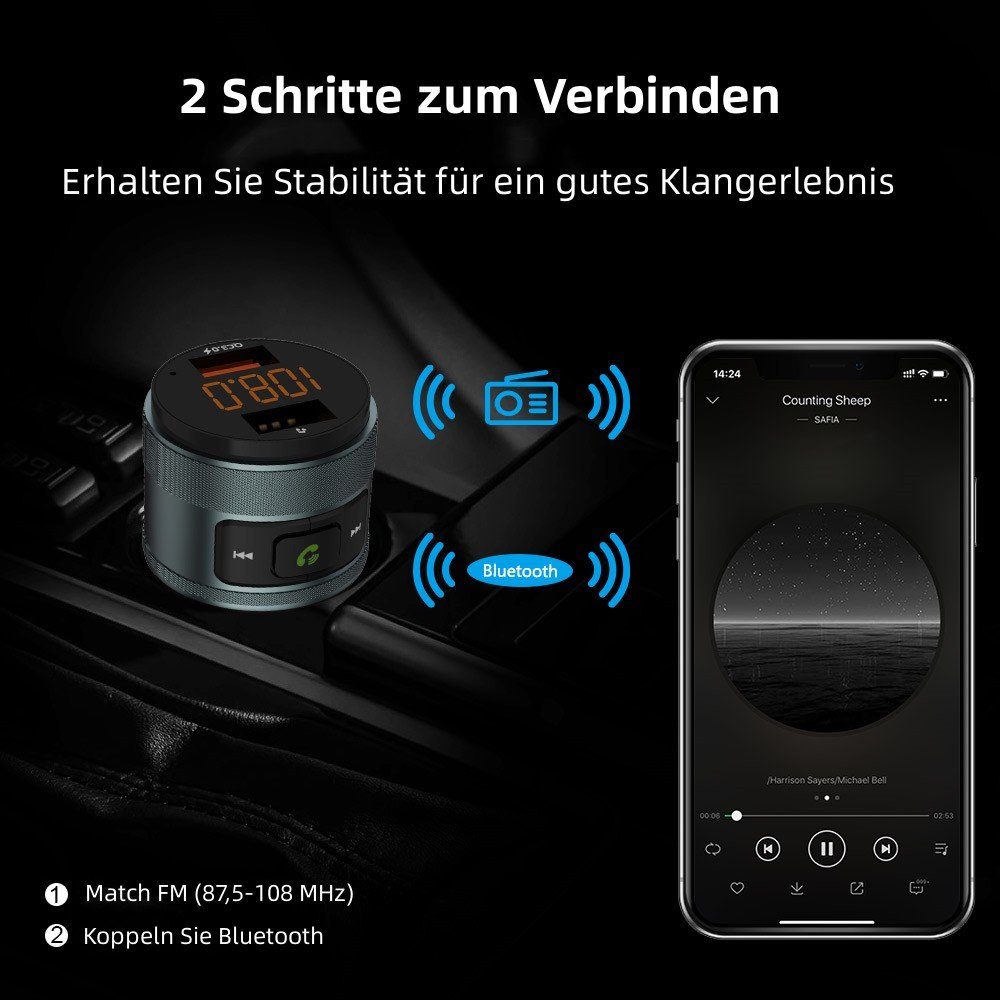 3.0, Bluetooth Bluetooth-Modul Transmitter QC Novostella FM Zealife Packung