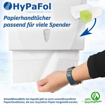 Hypafol Papierhandtuch 1-lagig, recycling grün, 25x20 cm, ZZ/V Falz, 4.000 Blatt (4000-St)