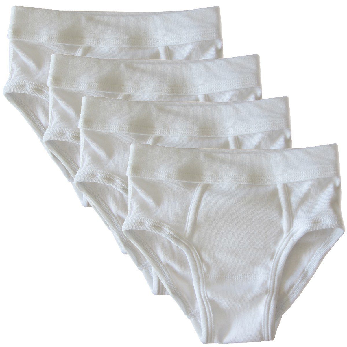 HERMKO Slip 2840 (Pack, 4er) 100 % Bio-Baumwolle Jungen Pant mit Weichbund hergestellt in EU