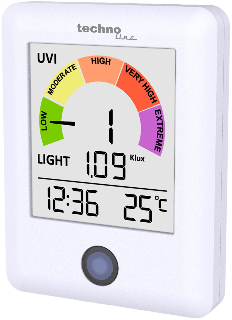 technoline Außentemperaturanzeige WS 9320, UV-Messgerät, UV Strahlung in Sekunden messen