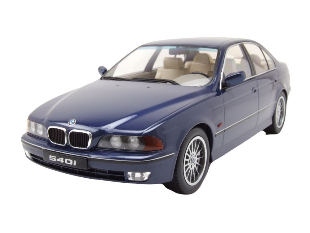 KK Scale Modellauto BMW 540i E39 1995 dunkelblau metallic, Maßstab 1:18