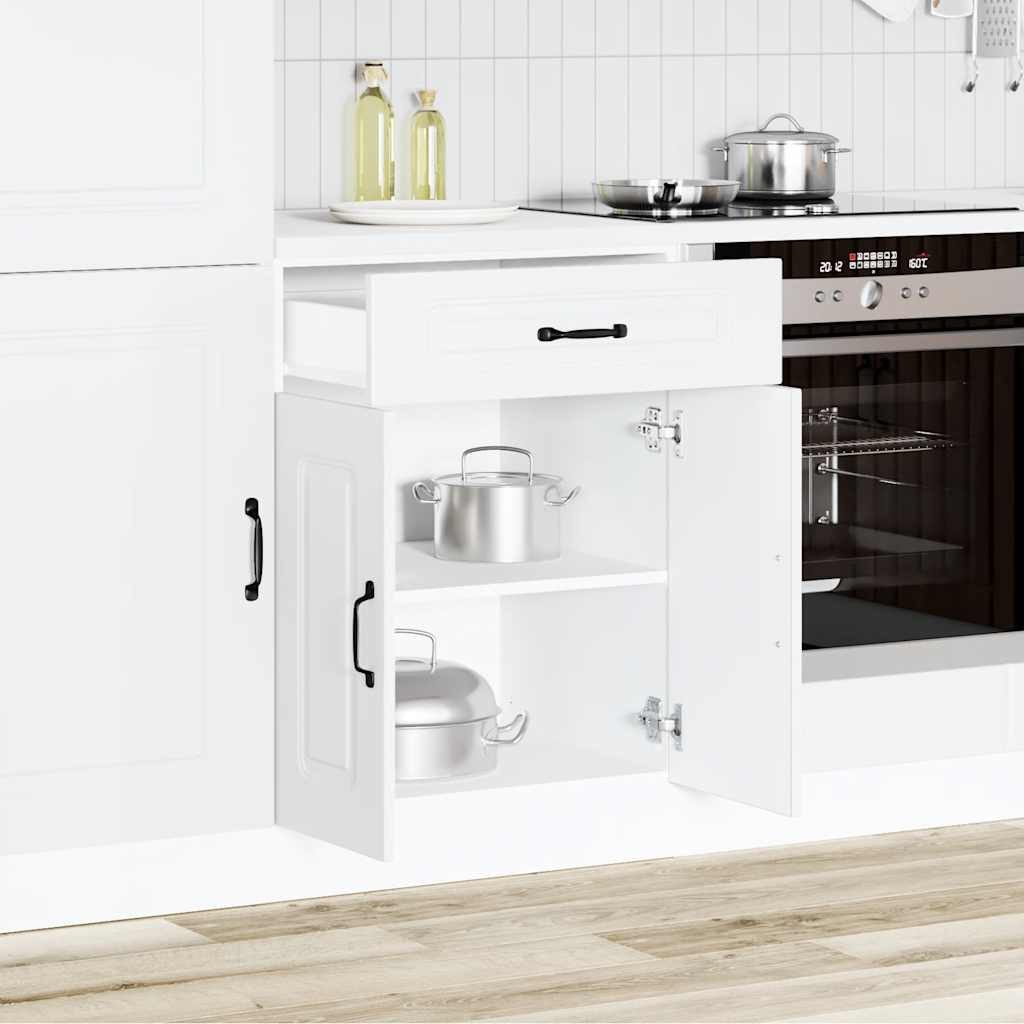 vidaXL Unterschrank NA Küchenunterschrank Kalmar Weiß Spanplatte