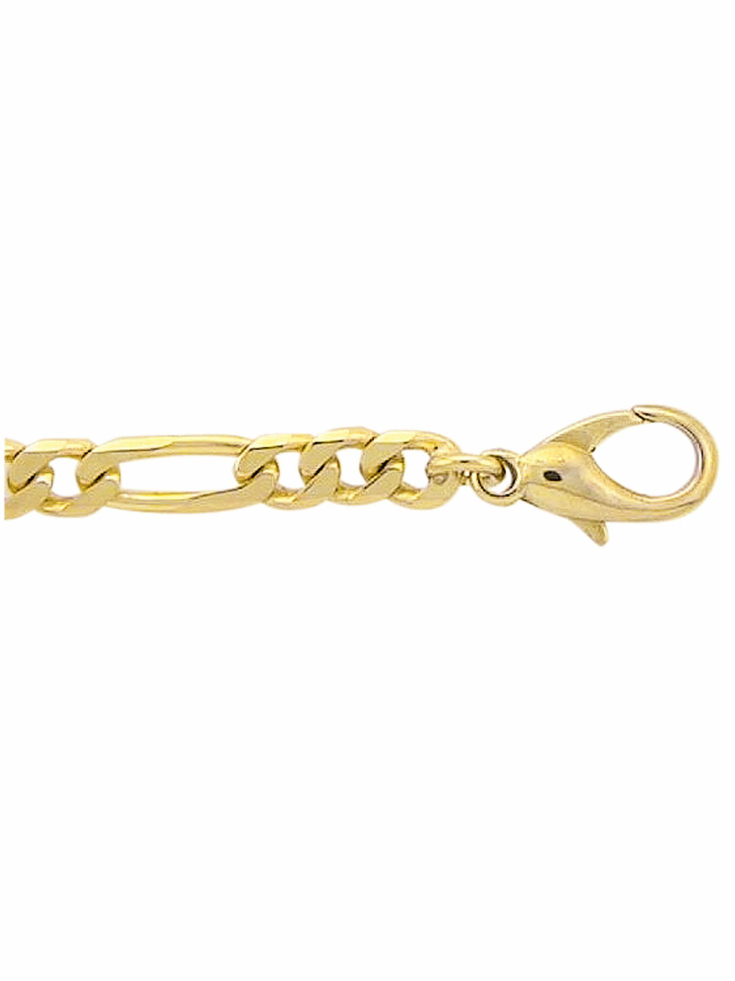 Adelia´s Goldarmband 333 Gold Figaro Armband 21 cm, 21 cm 333 Gold Goldschmuck für Damen