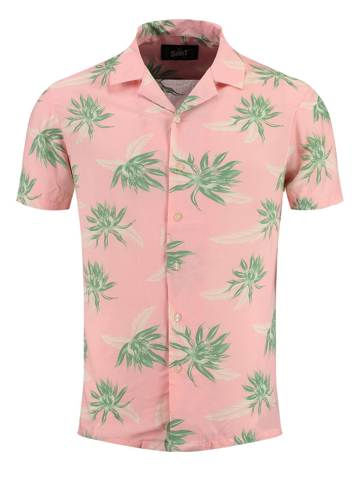 Key Largo Hawaiihemd Herren Hawaii Freizeit Hemd Barbados MSH00011 Regular Kurzarm Kentkragen Gemustert