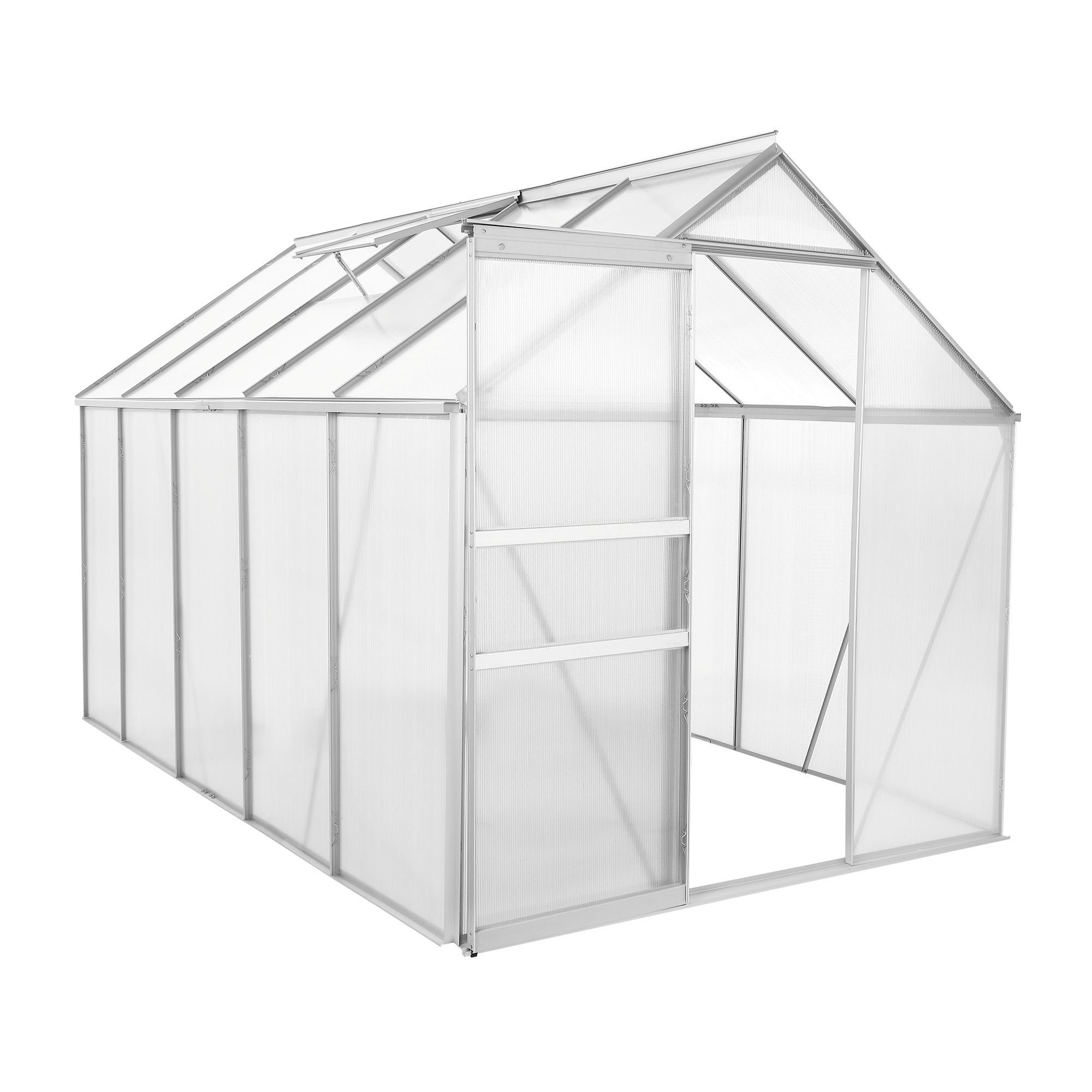 Zelsius Gewächshaus Aluminium Gewächshaus, 310 x 190 cm, 6 mm Hohlkammerpla günstig online kaufen