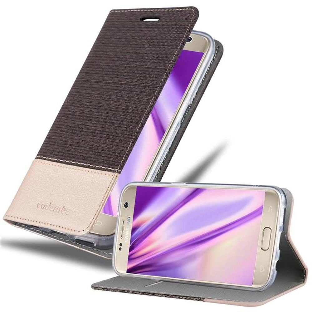 Cadorabo Handyhülle für Samsung Galaxy S7 Hülle Samsung Galaxy S7, Klappbare Handy Schutzhülle - Hülle - mit Standfunktion und Kartenfach