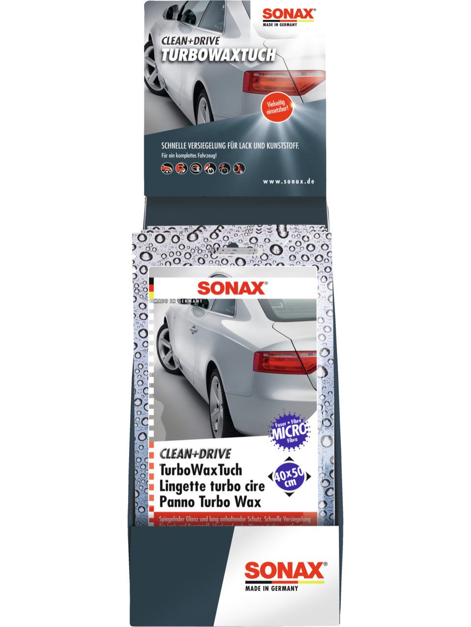 Sonax Sonax Clean & Drive TurboWaxTuch 40x50cm Autopolitur