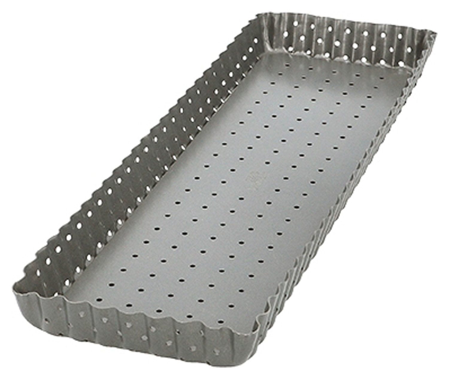 Birkmann Quicheform BAKER`S BEST, 35 x 11 cm, Grau, Karbonstahl, (1-tlg), Antihaftbeschichtung, Perforiert