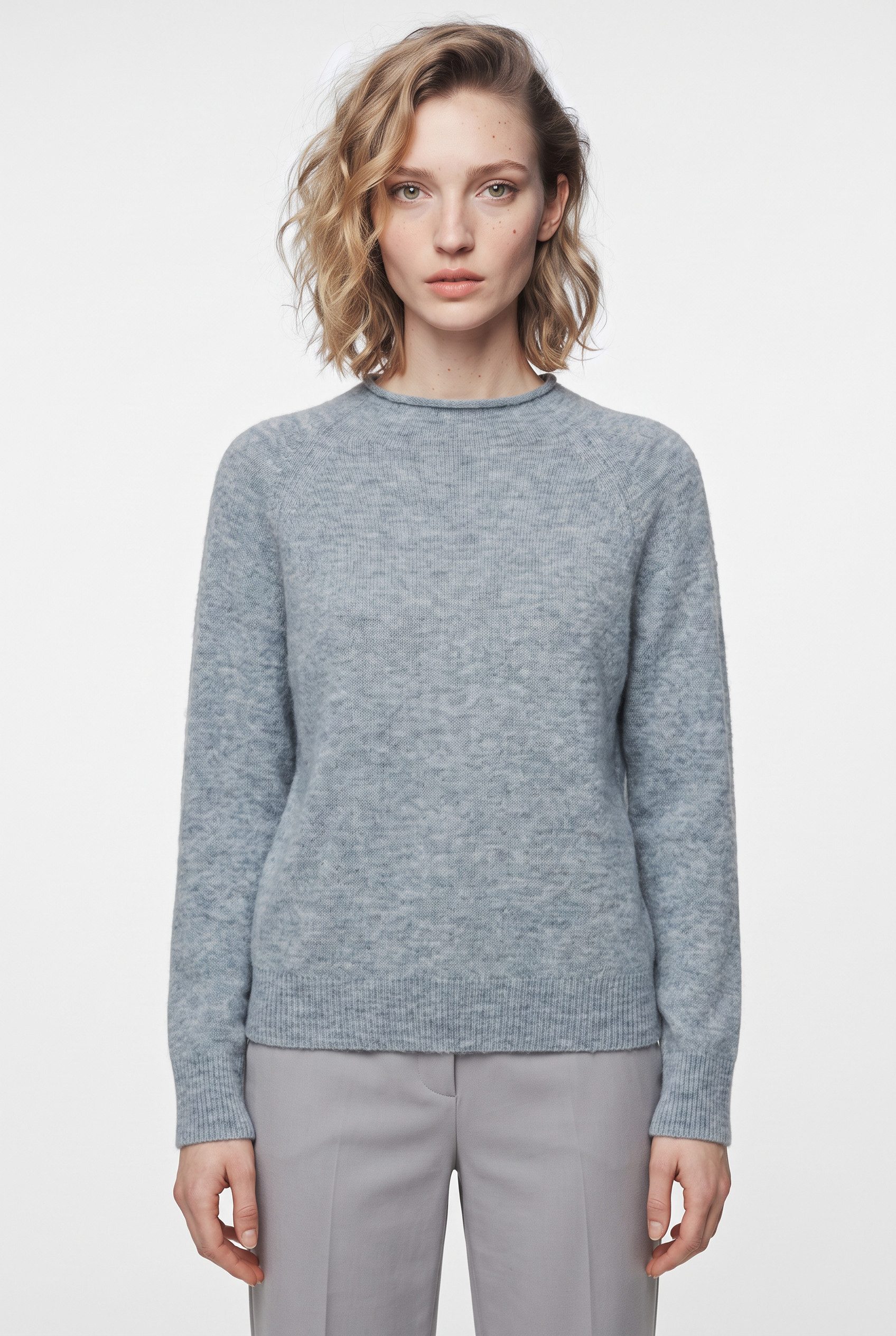 BOSS ORANGE Strickpullover Fesperanasy Premium Damenmode aus Woll-Mix mit Alpaka