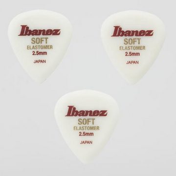 Ibanez Plektrum, BELJ1ST25 Elastomer Picks Soft White - Plektren Set