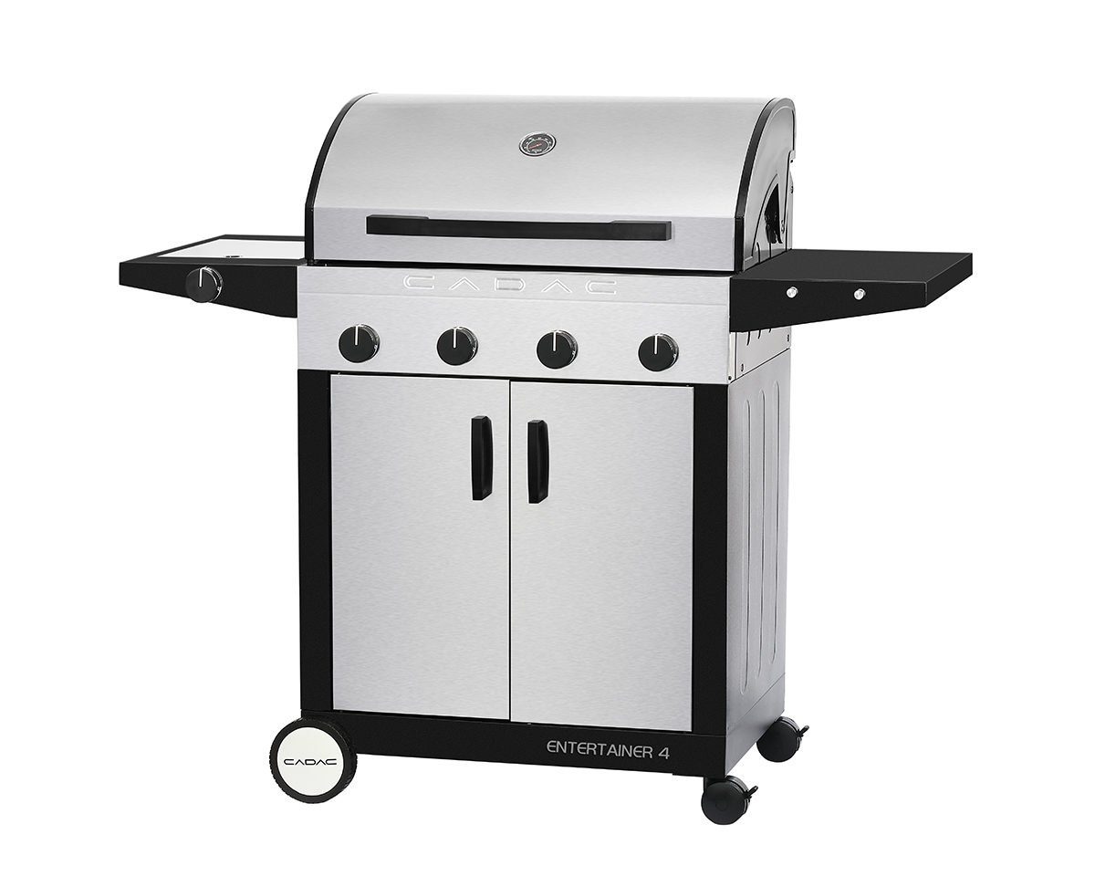 CADAC Gasgrill Entertainer SUPREME EDELSTAHL 4B+SB Gasgrill 4 Brenner Seitenbrenner