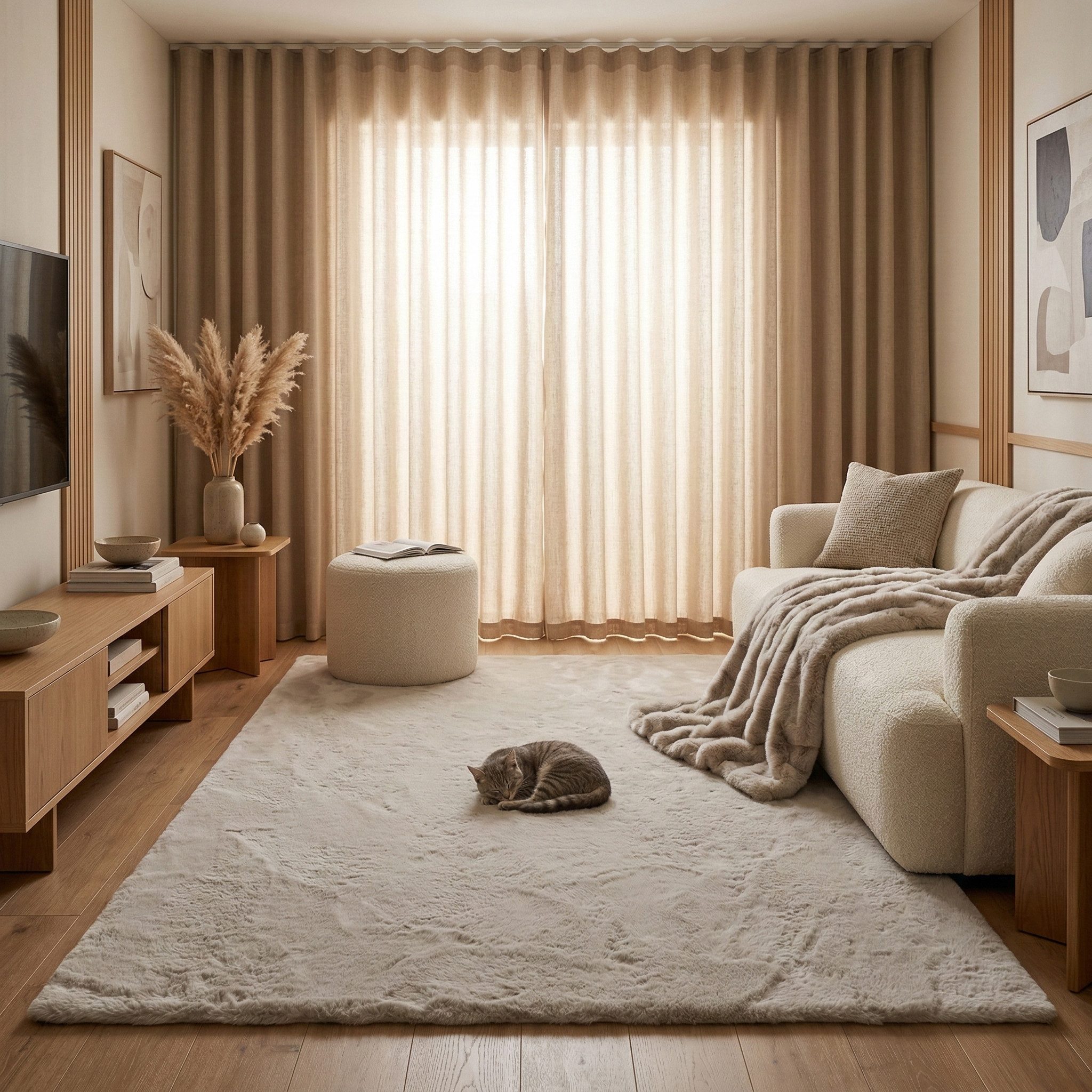 Consilio Concept Fellteppich Teppich Hasenfell Imitat COZY Fell Hochflor rechteckig Höhe: 22 mm