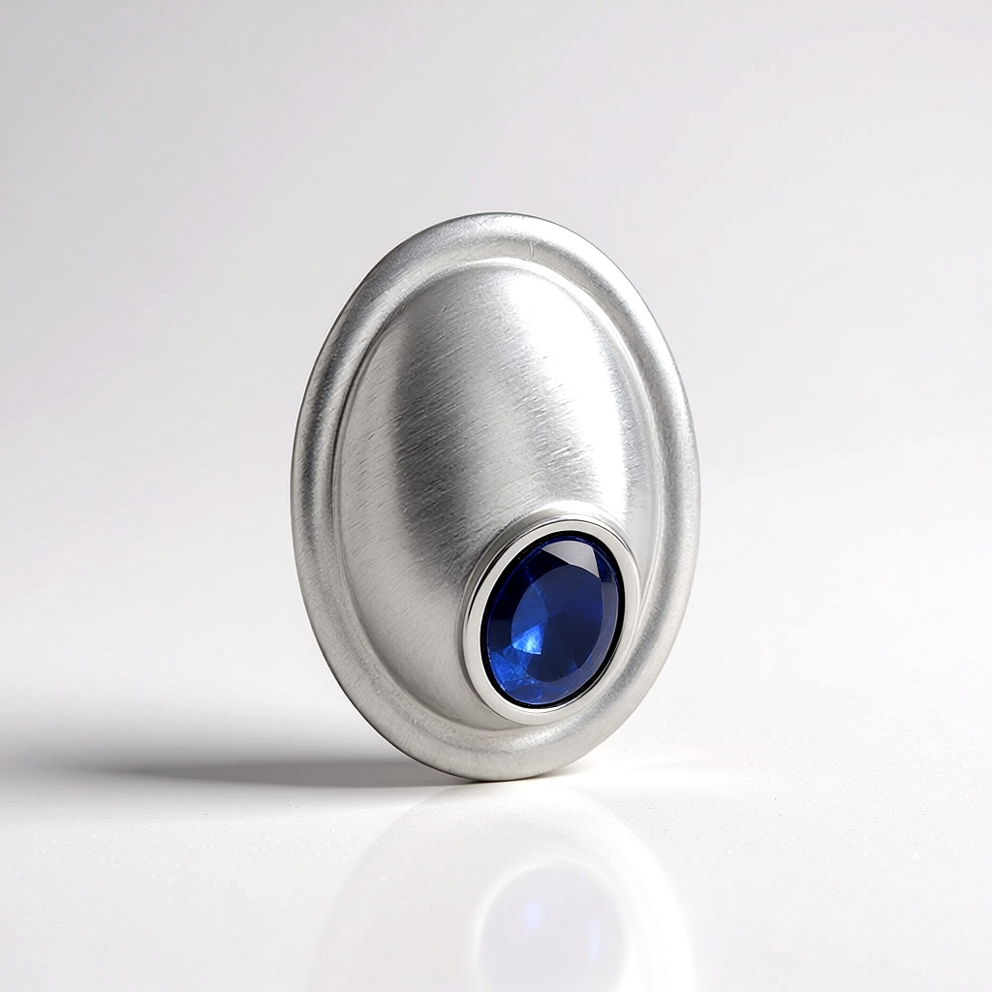Cavill Kettenanhänger Cavill Sterlingsilber Anhänger 1,21 ct blauer Stern-Saphir oval (1-tlg)