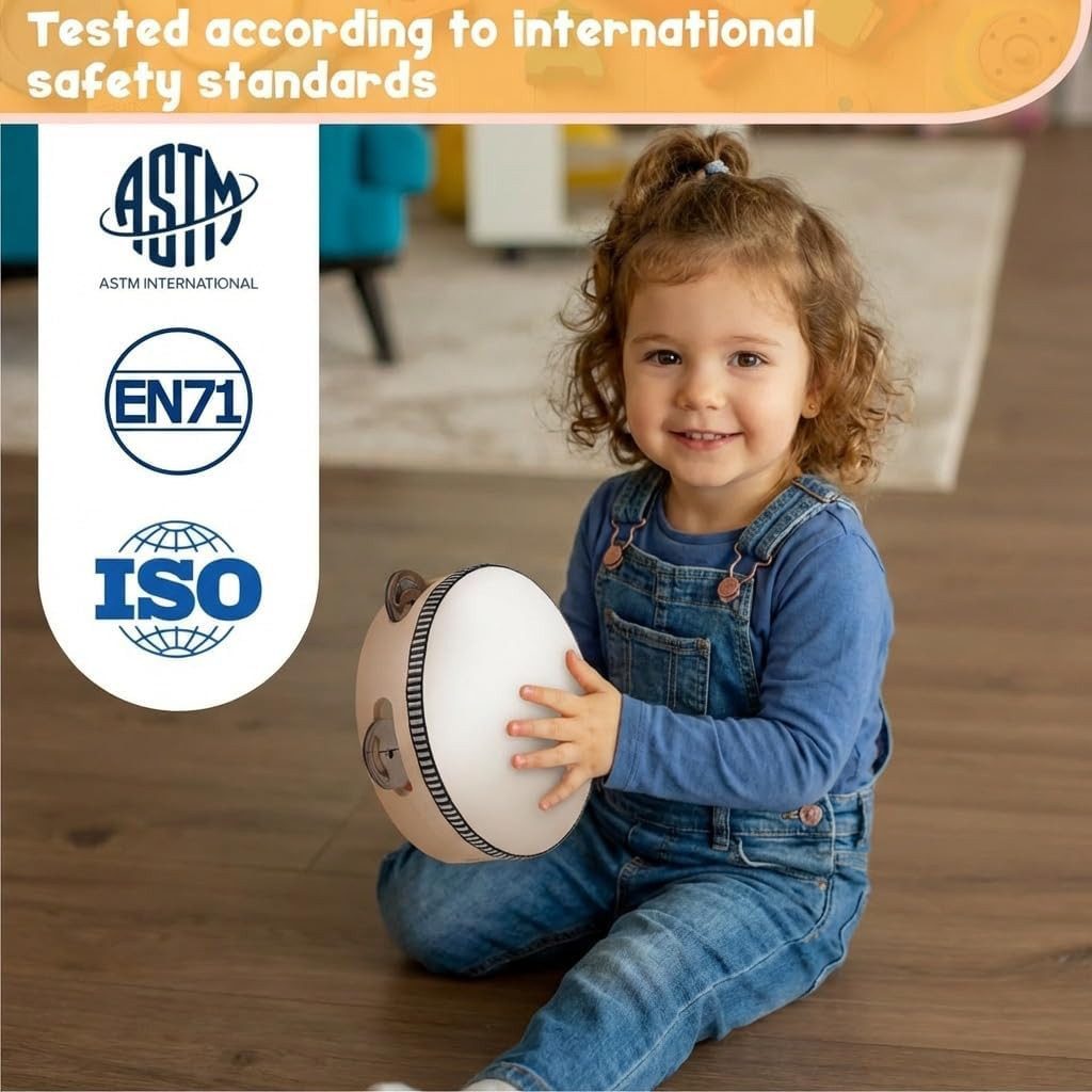 GD IMPORT Handtrommel Stoie's International Musik-Set aus Holz für Kleinkinder, 9-St.