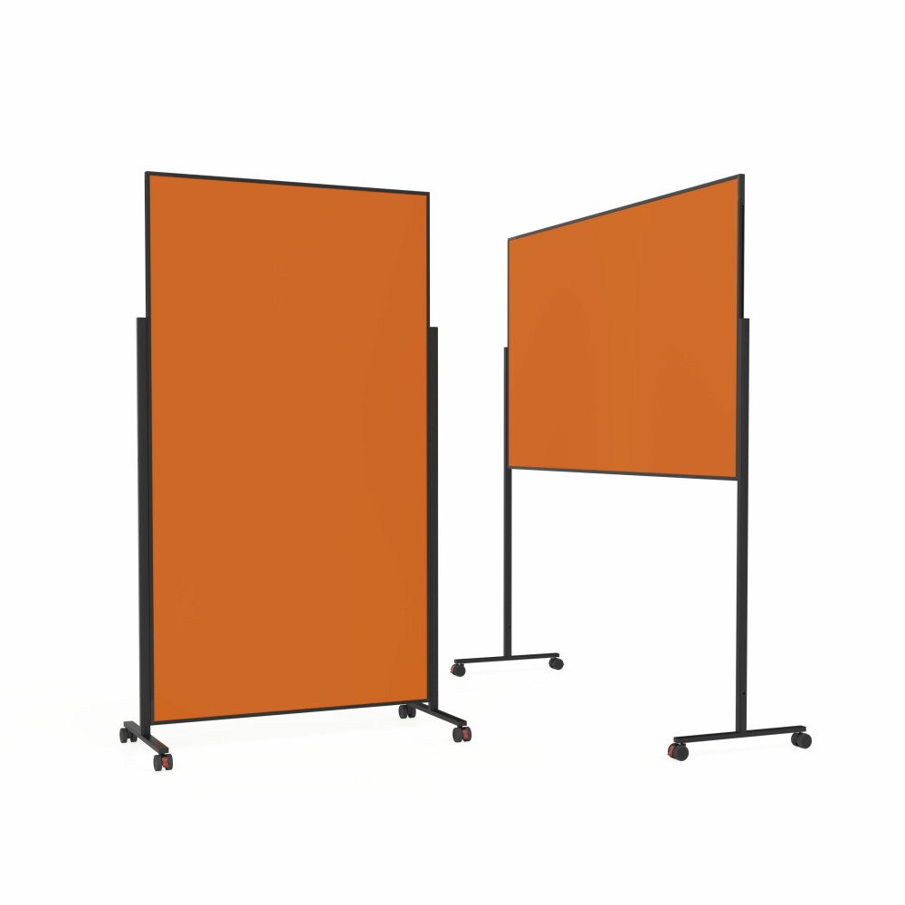 Anzeigetafel Design-Moderationstafel für Präsentation - 100x180cm - Orange