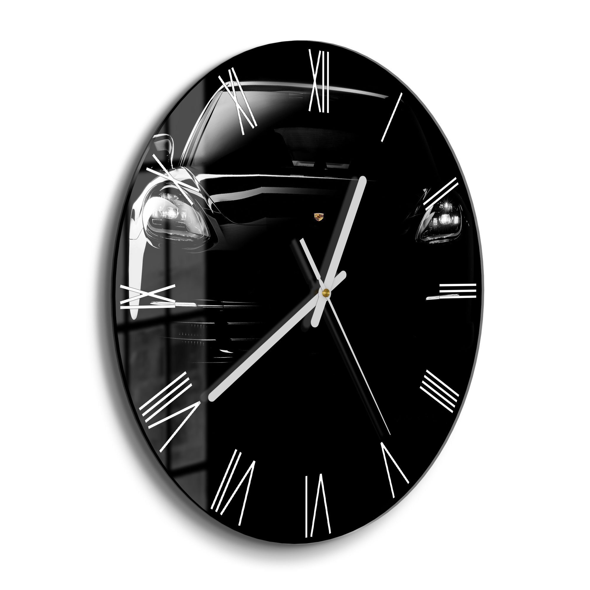 DEQORI Wanduhr 'Porsche Panamera Front' (Glas günstig online kaufen