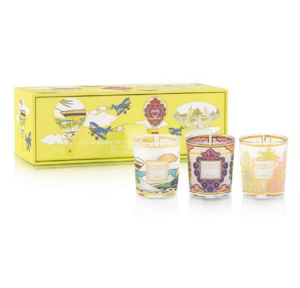Baobab Duftkerze Duftkerzen Trio Travel Candles Rio Mexico Miami (3er-Set) (3x30g)