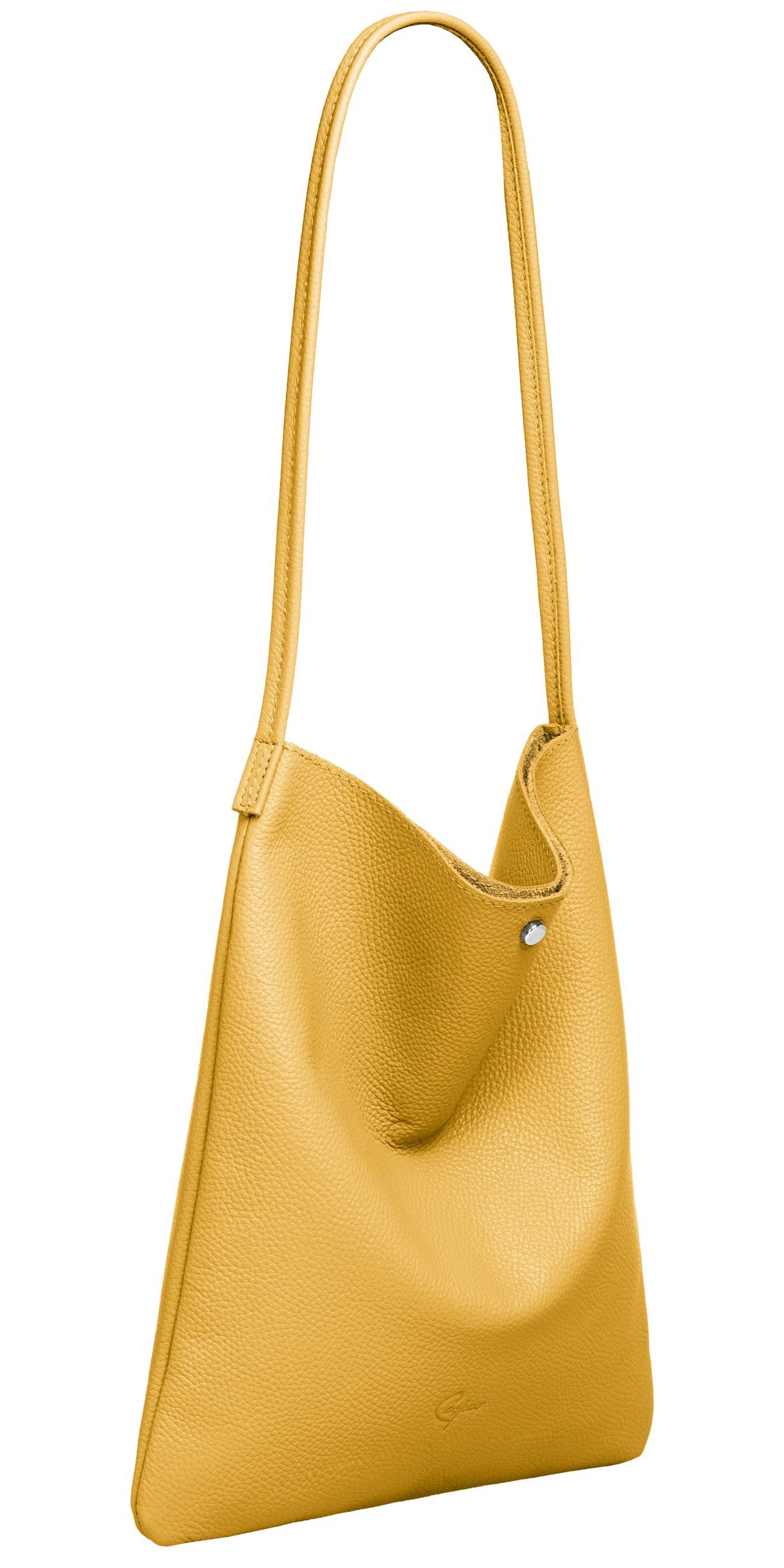 Caspar Schultertasche Mittelgroßer Leder Shopper Damen günstig online kaufen