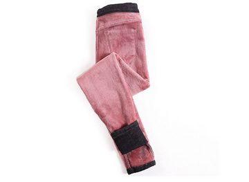 FIDDY Anzughose Winterliche Slim-Fit-Bleistifthose aus weichem Samt für kleine Füße
