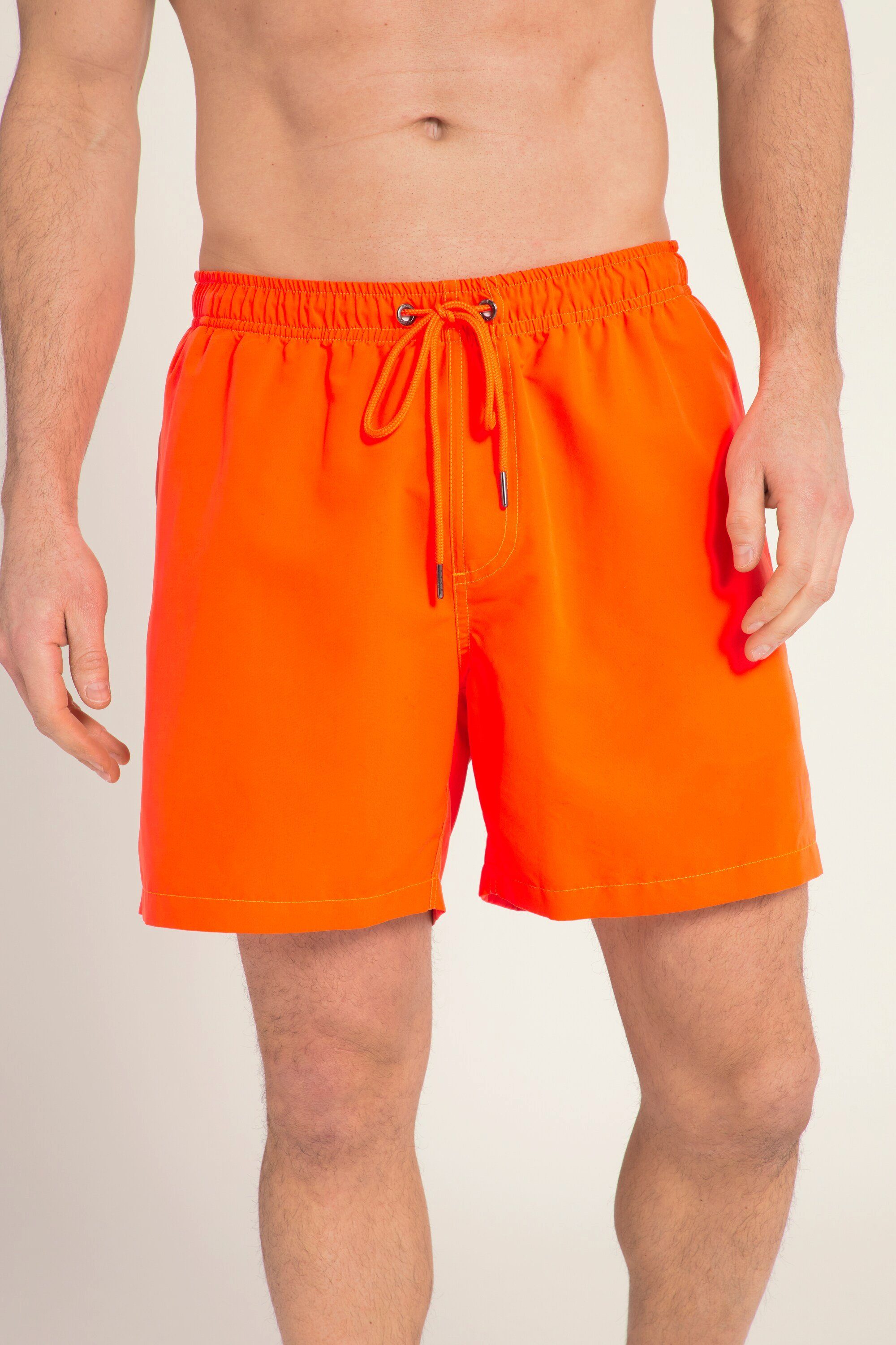JP1880 Badehose Badeshorts Beachwear Elastikbund Zipptasche neon orange