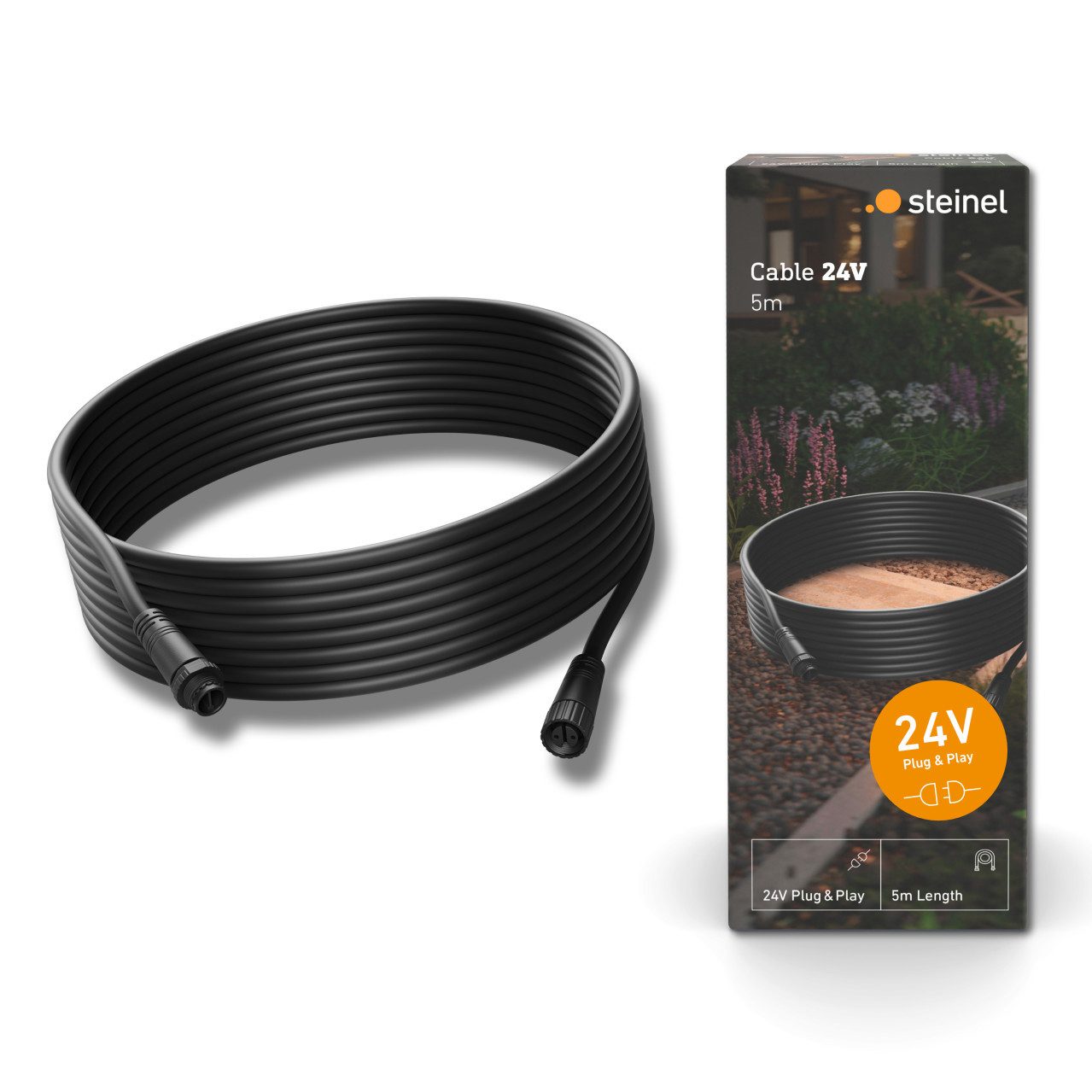 steinel Gartenstrahler Steinel Verlängerungskabel für 24V