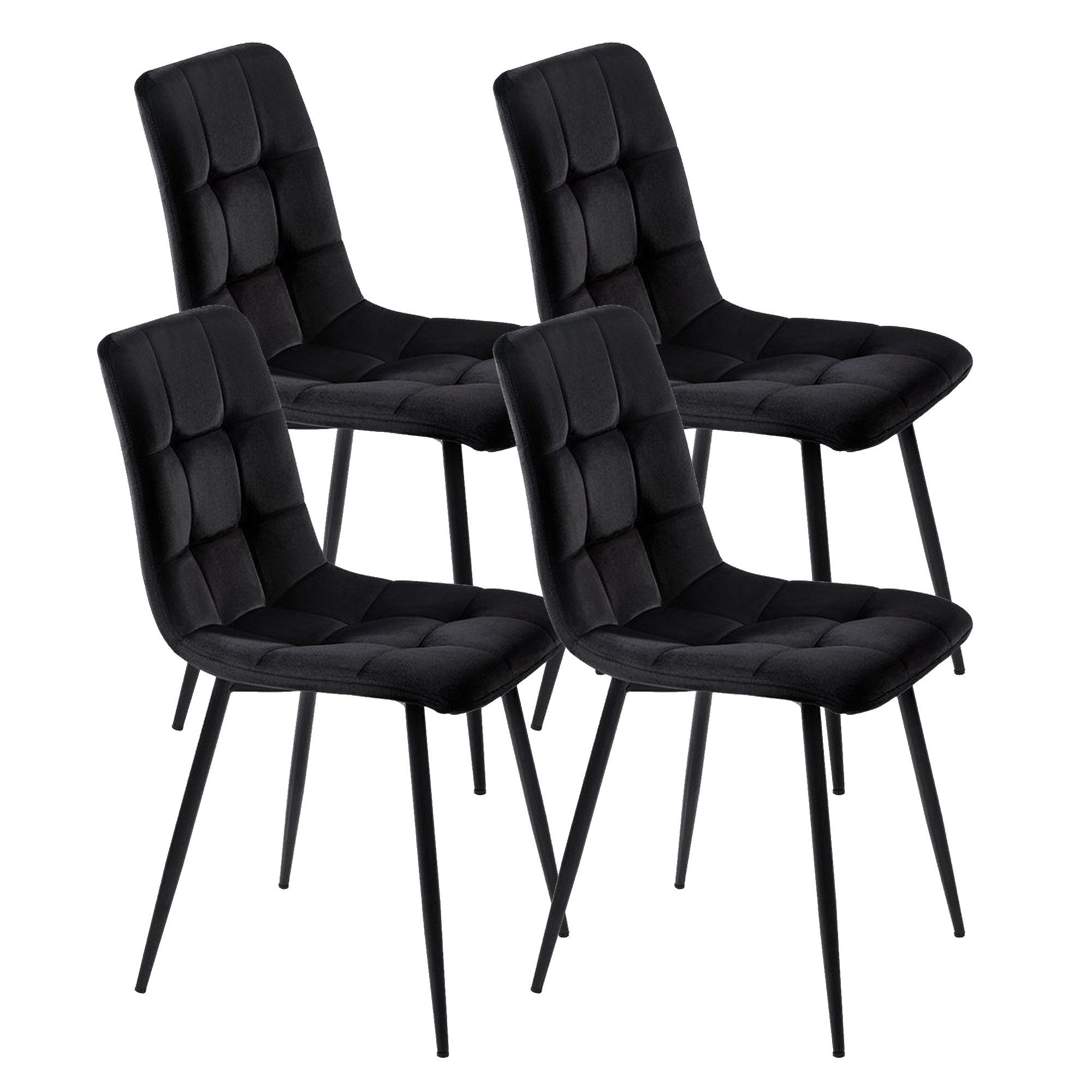 SEEZSSA Küchenstuhl Esszimmerstuhl Stoff, (4er Set), günstig online kaufen