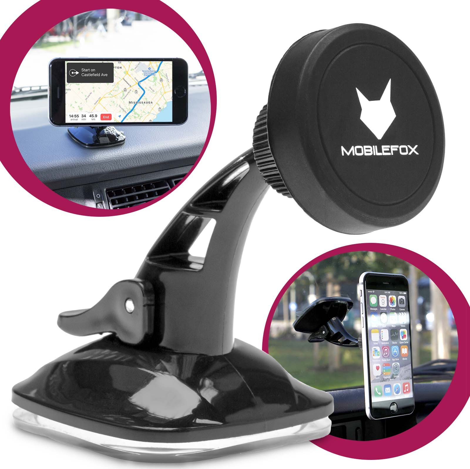 Smartphone-Halterung Universal 360° Magnet Saugnapf Handy KFZ -Halterung Halter Smartphone