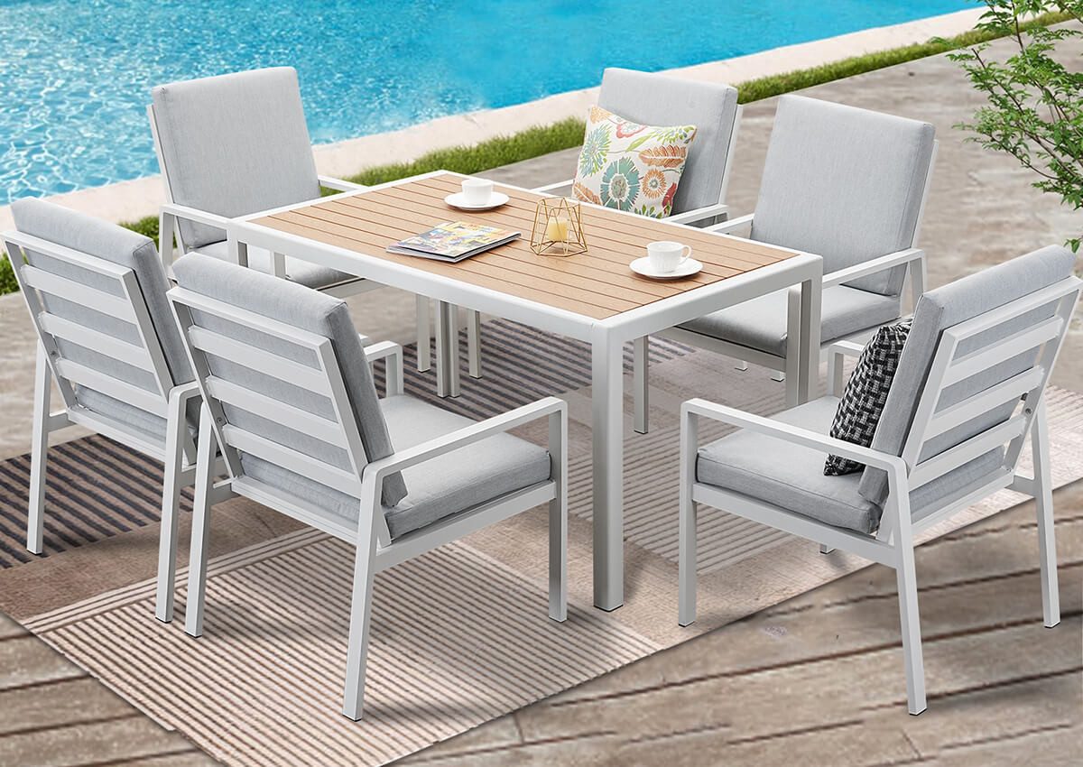 MeXo Gartenlounge-Set Gartenmöbel Set Aluminium mit günstig online kaufen