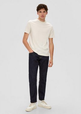 QS Stoffhose Jeans Pete / Regular Fit / Mid Rise / Straight Leg Label-Patch, Waschung